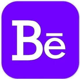 Behance platform logo.